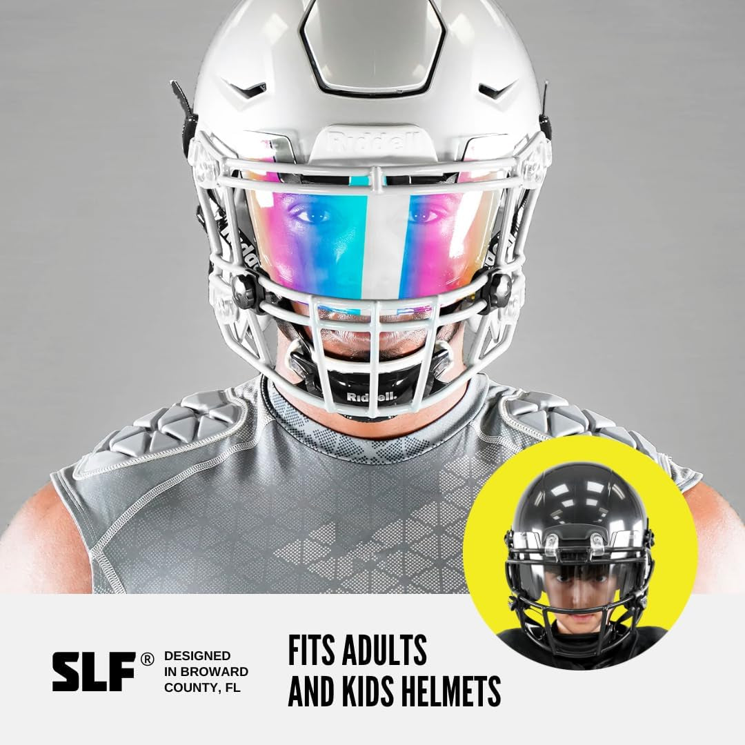 Bifrost Rainbow Football Helmet Eye-Shield Visor