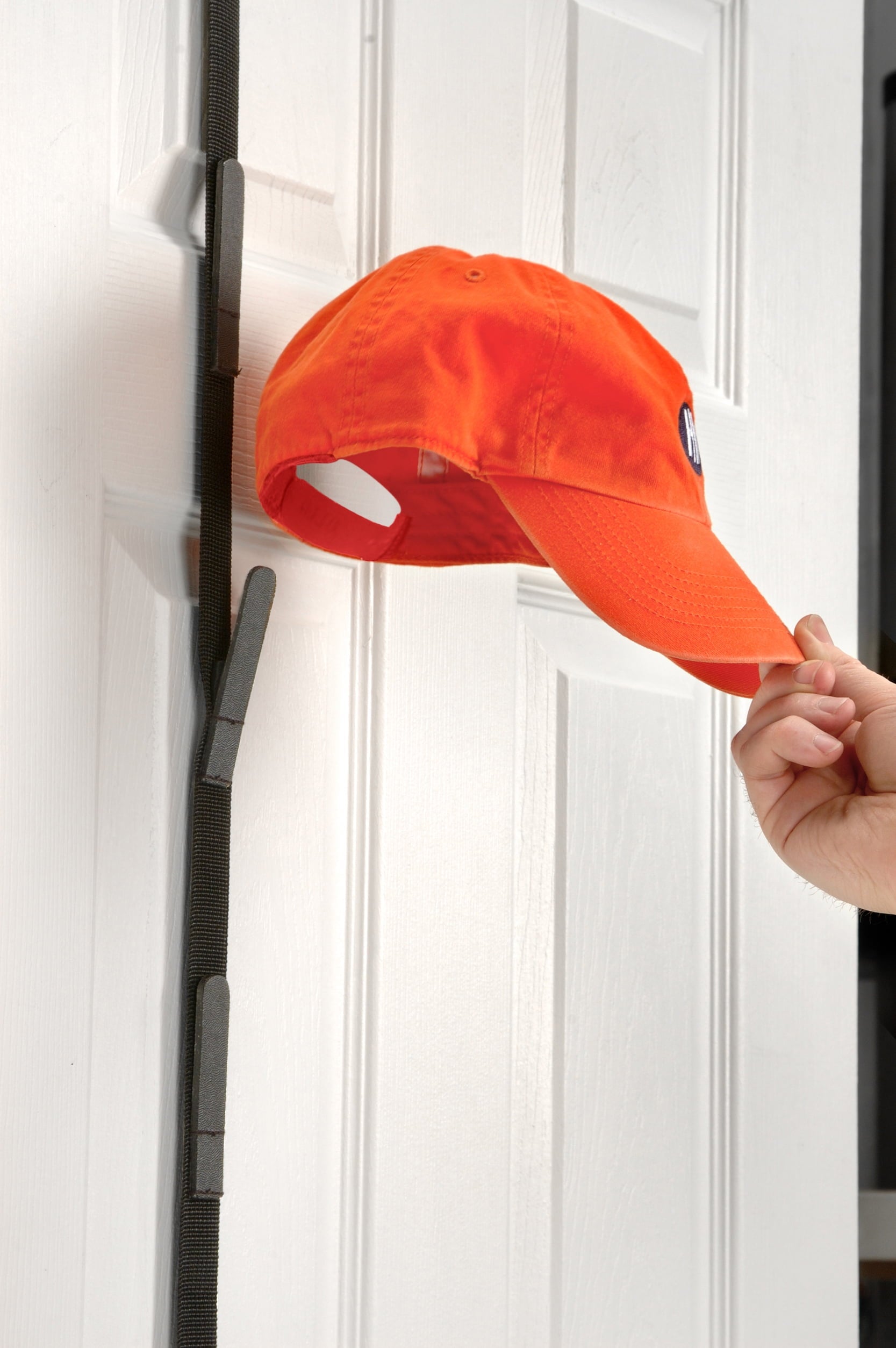 Caprack18 Over-The-Door Hat Rack, Holds up to 18-36 Caps, Black