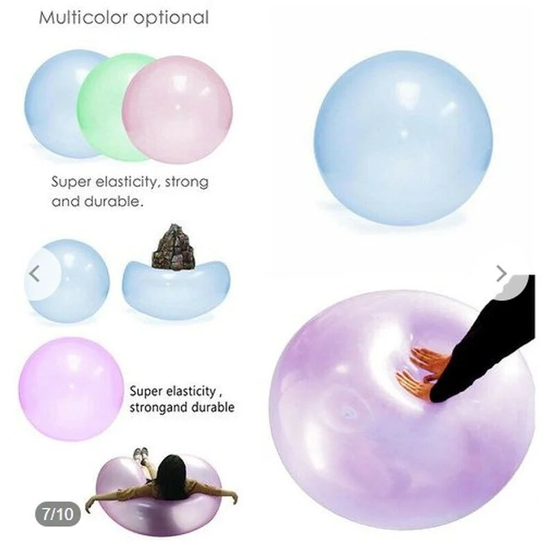 Kids Children Outdoor Soft Air Water Filled Bubble Ball Blow up Balloon Toy Fun Party Game Summer Gift Inflatable Gift