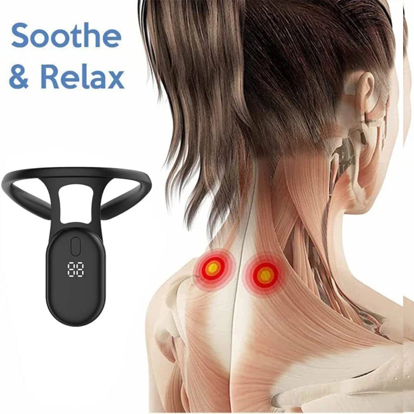 Posture Corrector Device Micro Vibration Posture Training Reminder Smart Sensor Back Posture Neck Hump Corrector for Adult Kid