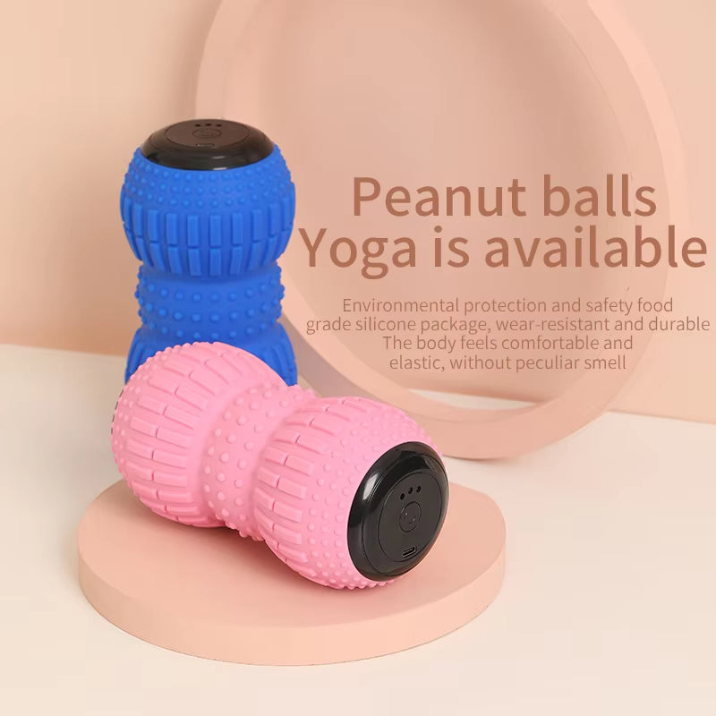 Yoga Fascia Ball Electric Peanut Ball USB Rechargeable Massage Ball Leg Muscle Relaxer Shoulder Neck Waist Massage Muscle Relax