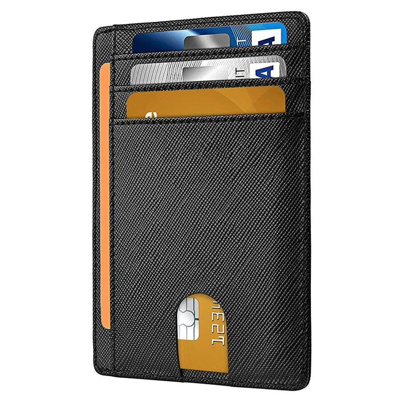 Mens Leather Slim Wallet Credit Card Holder RFID Blocking Pocket ID Money PU USA